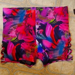Torrid lattice side active swim short size 1